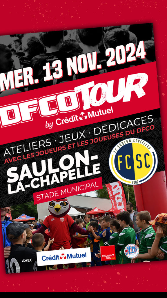 Le DFCO Tour fera escale à Saulon le 13 novembre