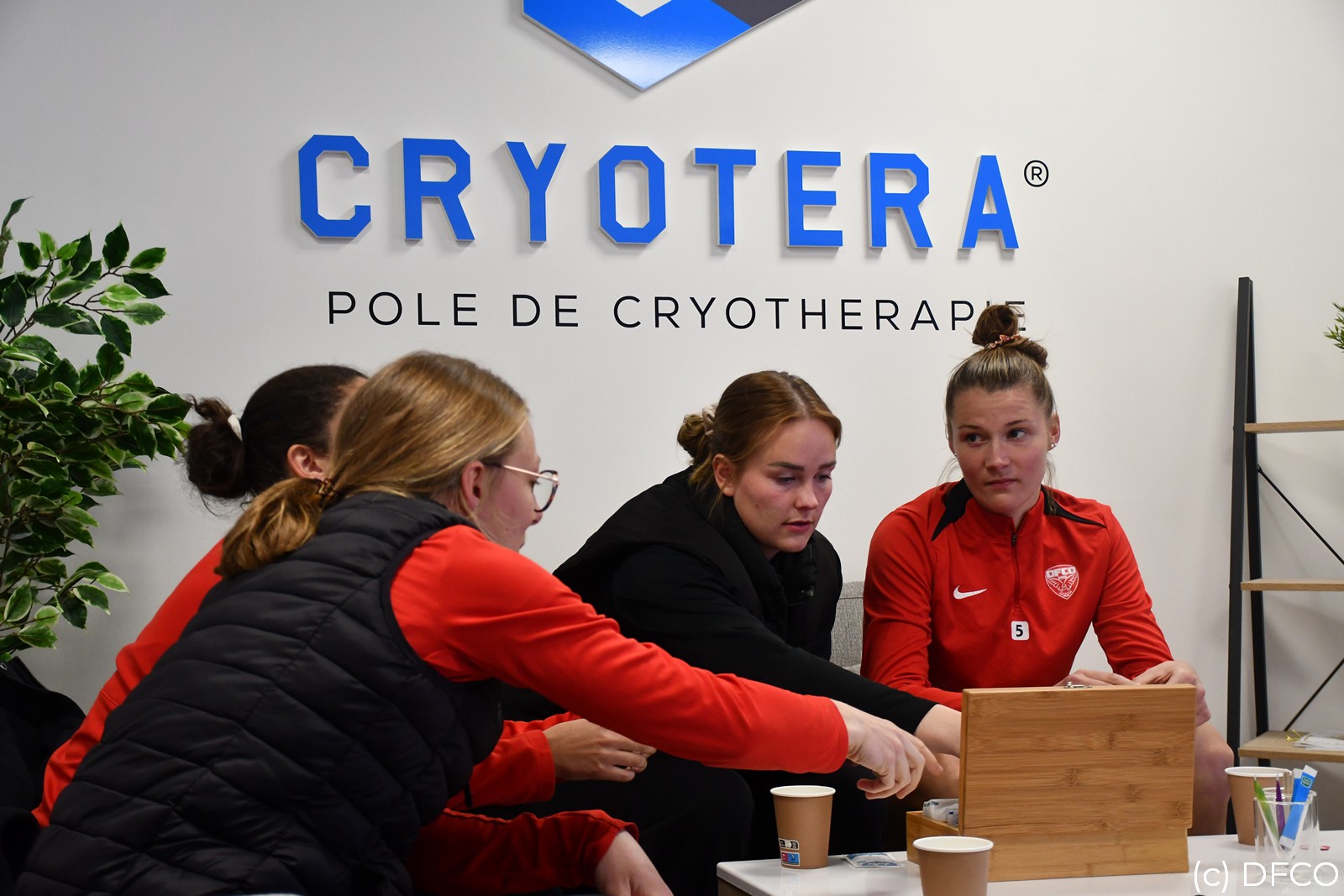 Nos joueuses en visite à Cryotera