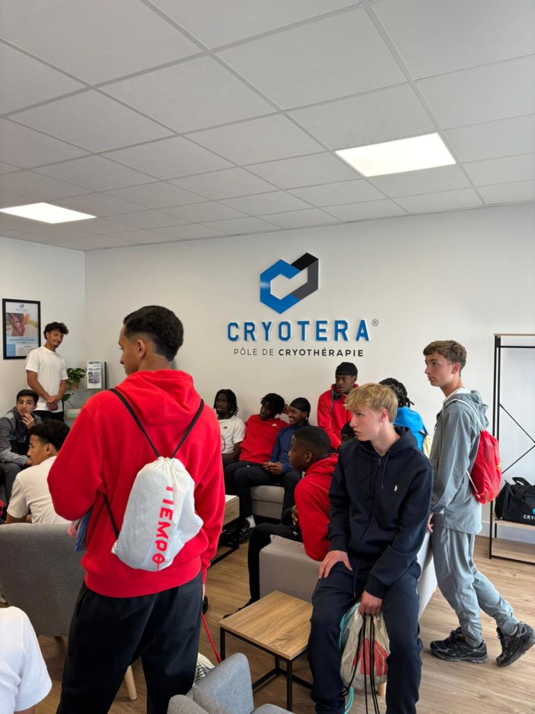 Nos U18 en visite à Cryotera