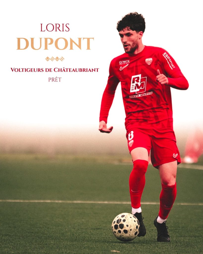 Loris Dupont prêté aux Voltigeurs de Châteaubriant