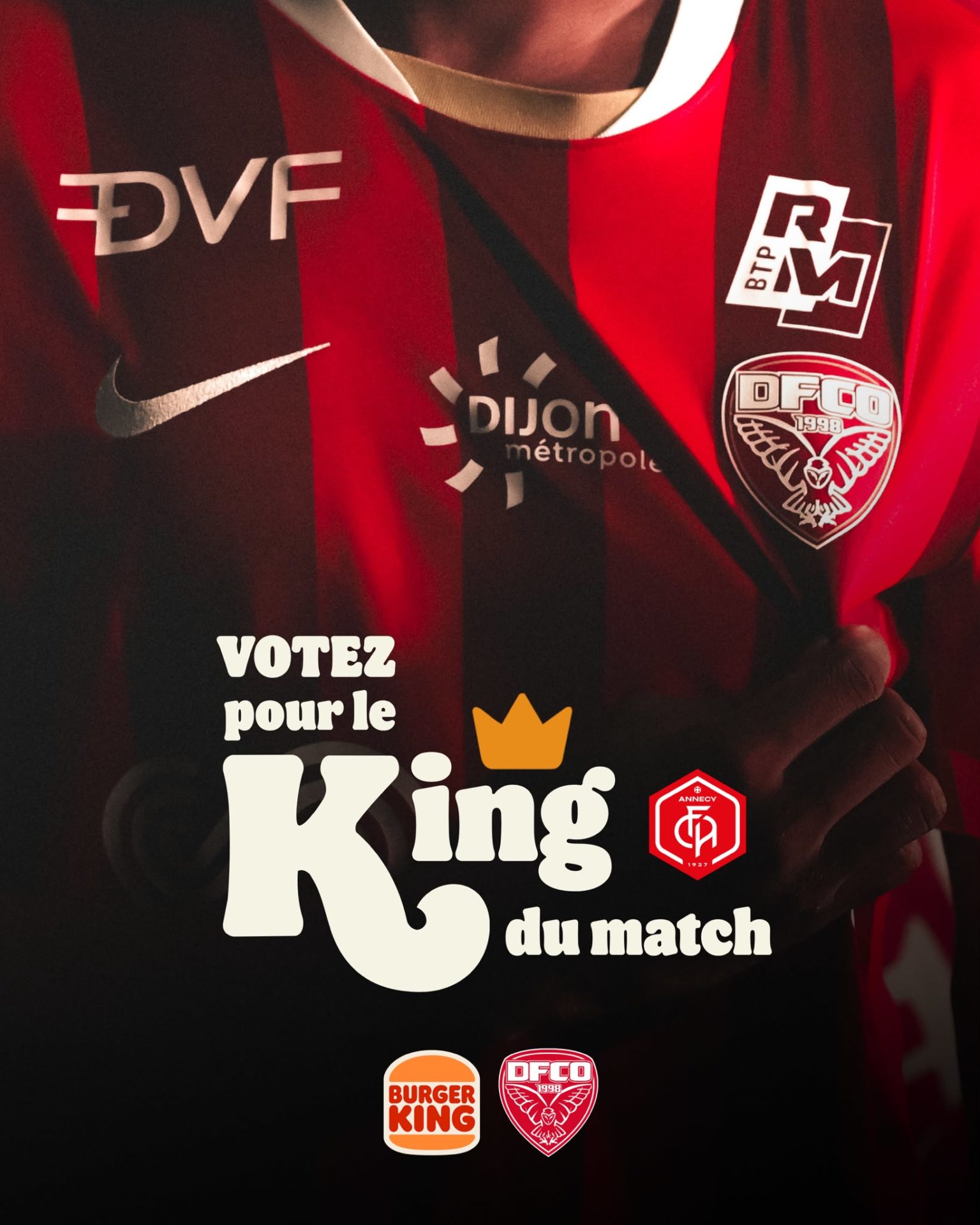Votez pour le KING du match